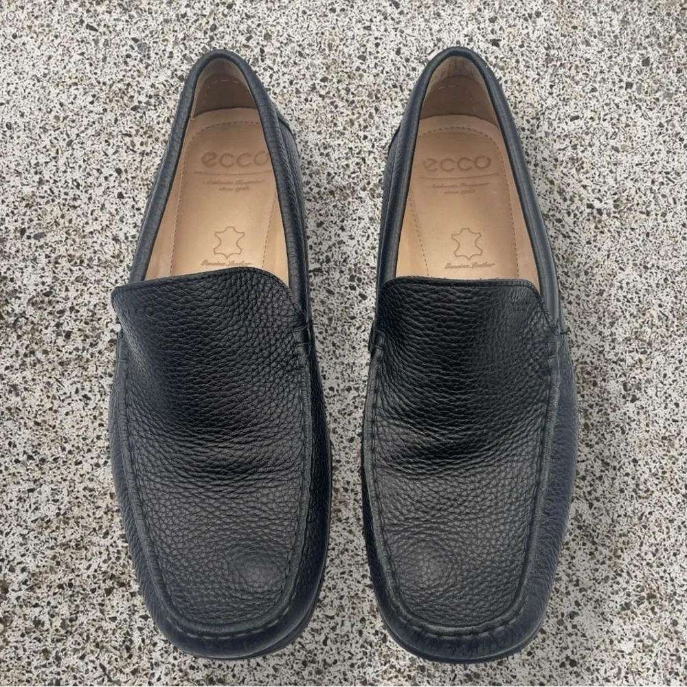 ECCO Men's Black Driving Loafers